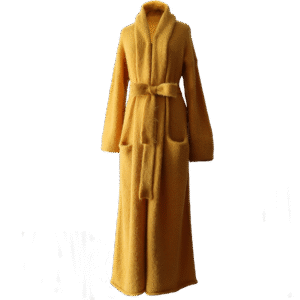Cardigan Suri Alpaca Blend, long Non-Hooded or Hooded cardigan with belt. Made in Peru by PFL knitwear.com