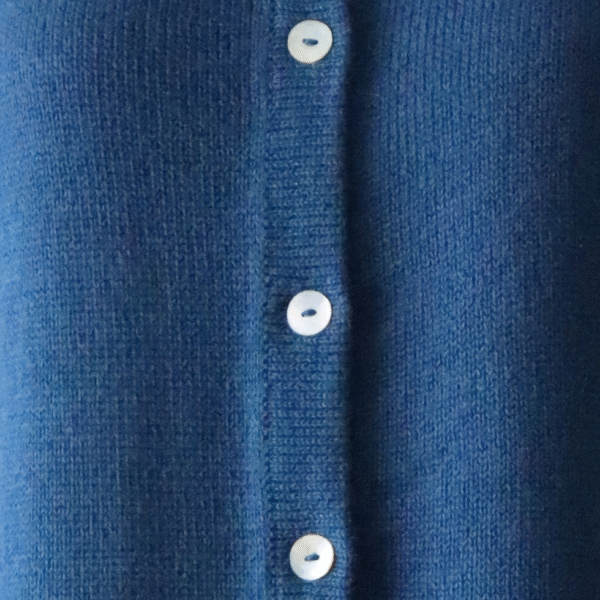 Women's classic cardigan with crew neck and button closure. Made in Peru by PFL knitwear