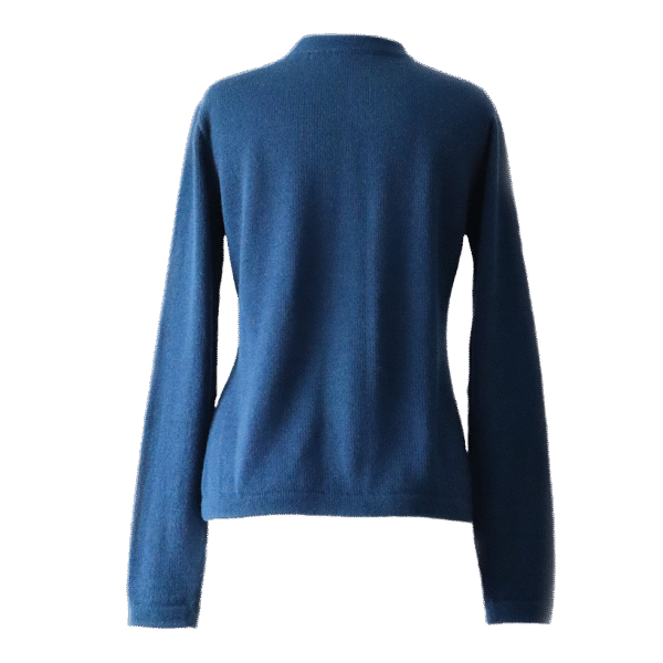 Women's classic cardigan with crew neck and button closure. Made in Peru by PFL knitwear