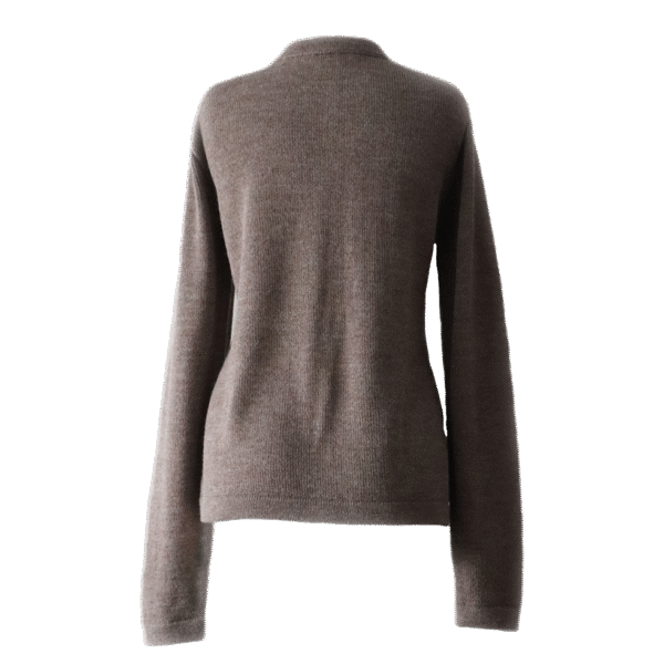 Women's classic cardigan with crew neck and button closure. Made in Peru by PFL knitwear