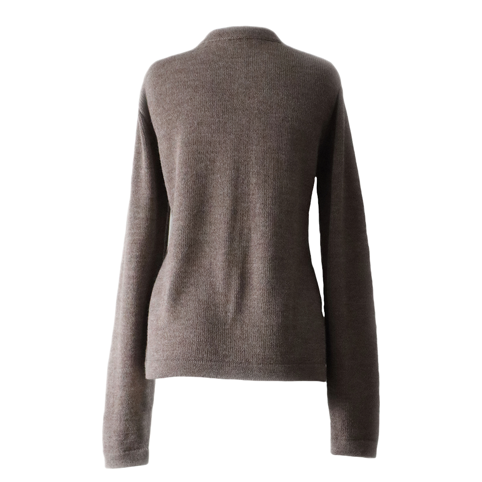 Women's classic cardigan with crew neck and button closure. Made in Peru by PFL knitwear Women's classic cardigan with crew neck and button closure. Made in Peru by PFL knitwear
