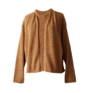 Women's cardigan baby alpaca 100%, with bat sleeves and tie closure. Made in Peru by PFL knitwear