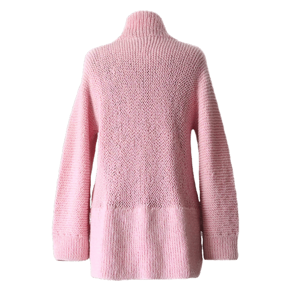 Women's open front cardigan, hand knitted, natural woolen cardigan. Made in Peru by PFL knitwear