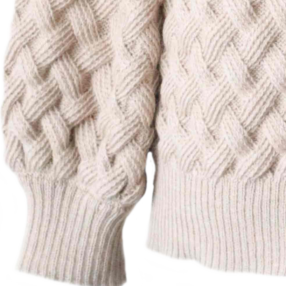Women's open front cardigan, with braided all over pattern. Made in Peru by PFL knitwear Women's open front cardigan, with braided all over pattern. Made in Peru by PFL knitwear