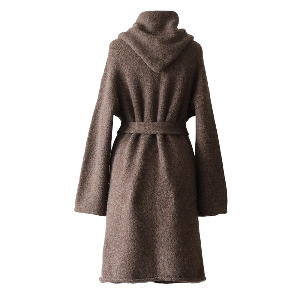 Capote Coat alpaca, felted 60% alpaca blend hooded or non hooded. Made in Peru by PFL knitwear.com Capote Coat alpaca, felted 60% alpaca blend hooded or non hooded. Made in Peru by PFL knitwear.com
