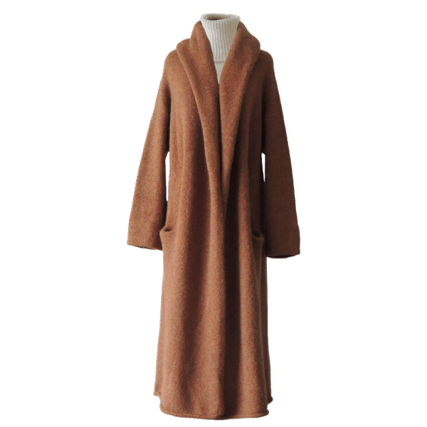 Capote Coat alpaca, felted 60% alpaca blend hooded or non hooded. Made in Peru by PFL knitwear.com