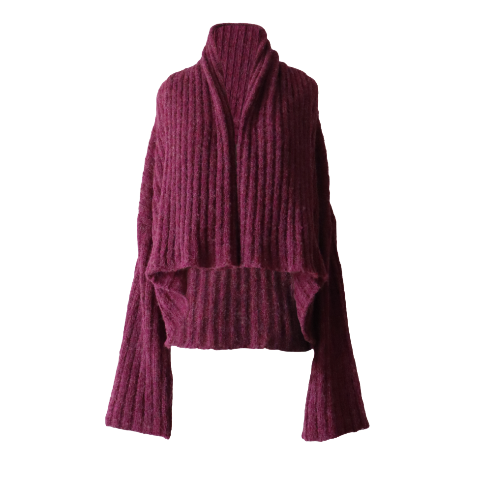 Women's bouclé cardigan, two in one soft cardigan wear it short or long. Made in Peru by PFL knitwear Women's bouclé cardigan, two in one soft cardigan wear it short or long. Made in Peru by PFL knitwear