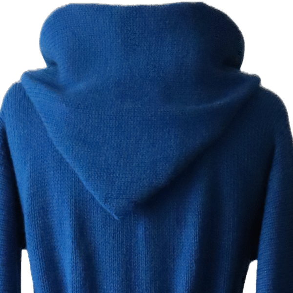 Cardigan Royal alpaca 100%, non hooded or hooded soft felted model capote coat. Made in Peru by PFL knitwear.com