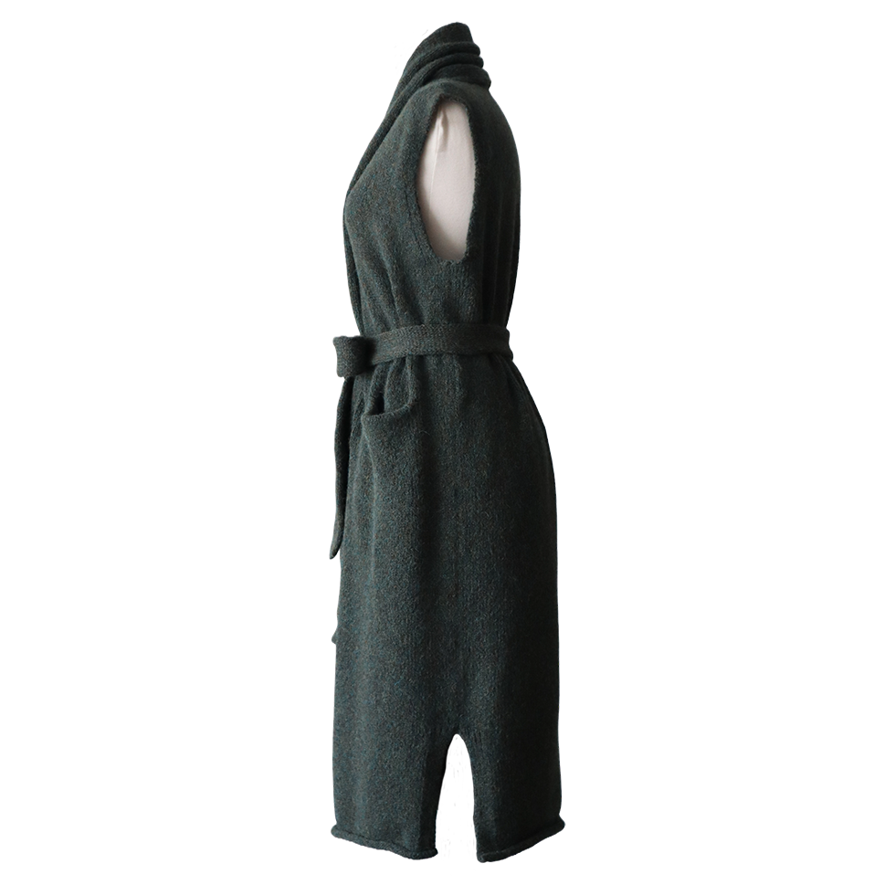 Felted waist coat, alpaca 60% blend, felted sleeveless open cardigan. Made in Peru by PFL knitwear Felted waist coat, alpaca 60% blend, felted sleeveless open cardigan. Made in Peru by PFL knitwear