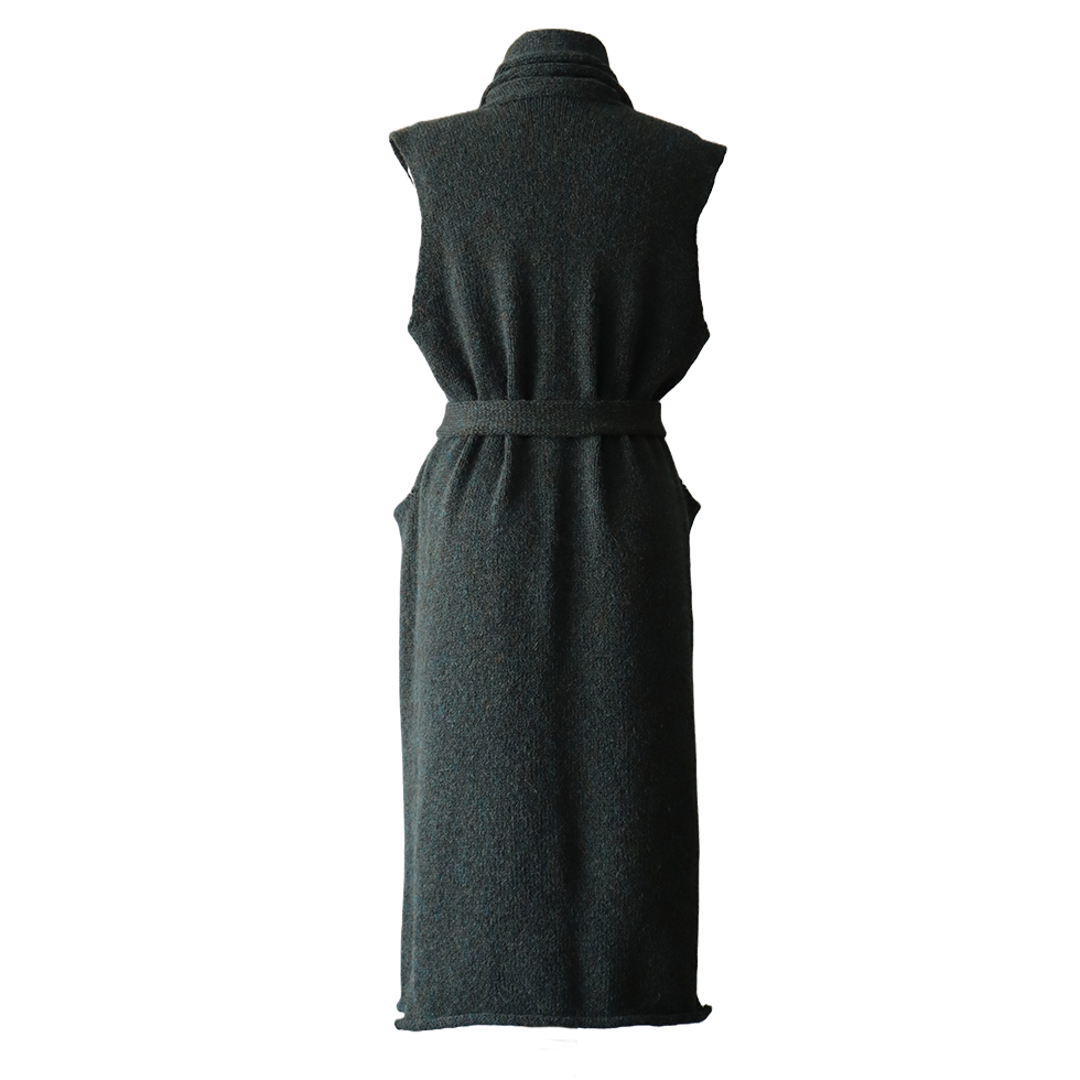 Felted waist coat, alpaca 60% blend, felted sleeveless open cardigan. Made in Peru by PFL knitwear Felted waist coat, alpaca 60% blend, felted sleeveless open cardigan. Made in Peru by PFL knitwear
