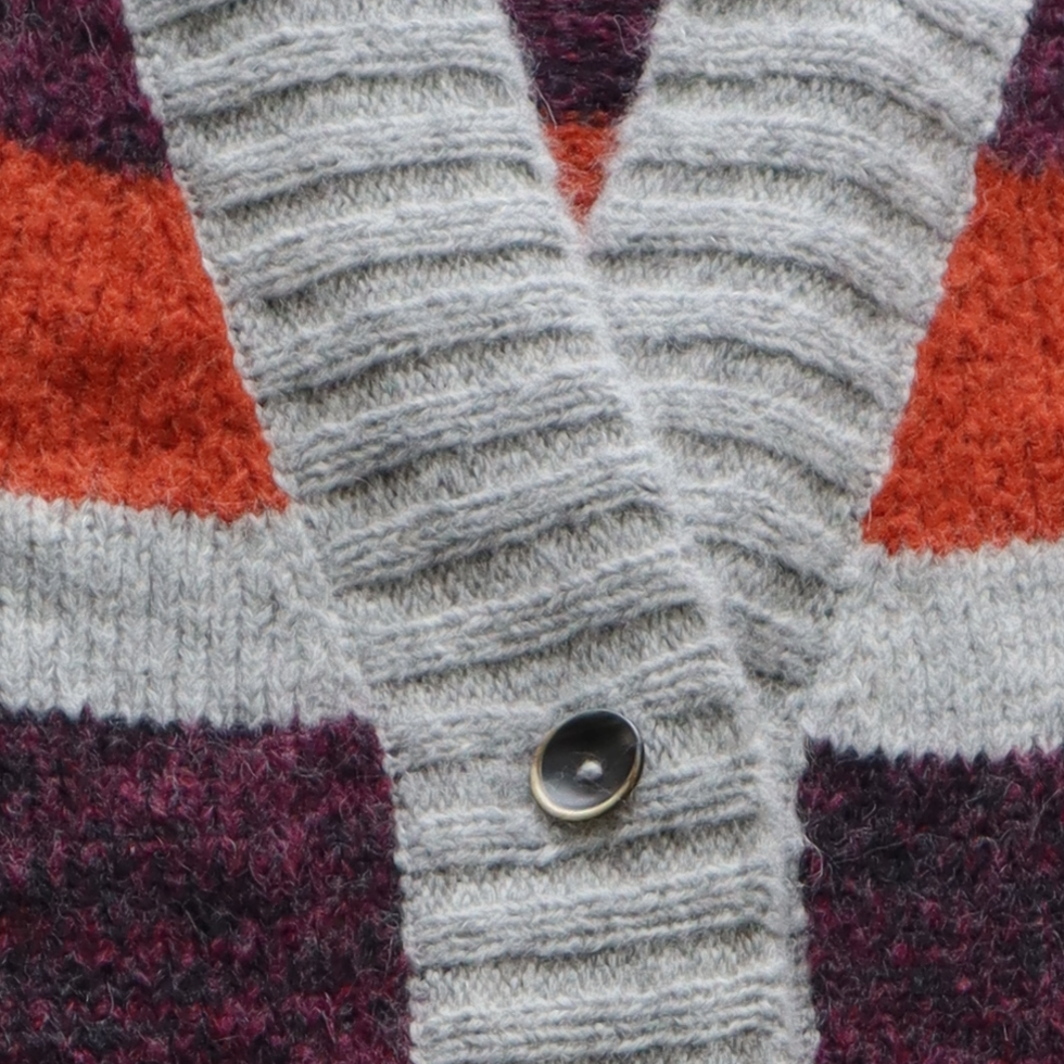 Women's cardigan made from a soft brushed alpaca blend yarn. Made in Peru by PFL knitwear Women's cardigan made from a soft brushed alpaca blend yarn. Made in Peru by PFL knitwear