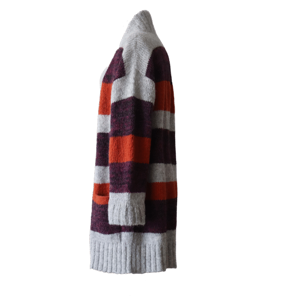 Women's cardigan made from a soft brushed alpaca blend yarn. Made in Peru by PFL knitwear