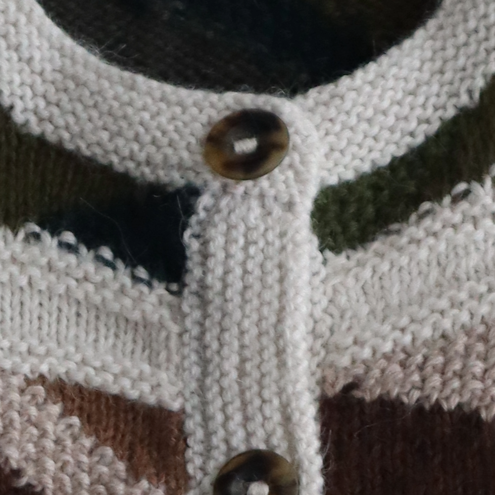 Women's alpaca cardigan Hand-Knitted Intarsia oversized with striped pattern. Made in Peru by PFL knitwear Women's alpaca cardigan Hand-Knitted Intarsia oversized with striped pattern. Made in Peru by PFL knitwear