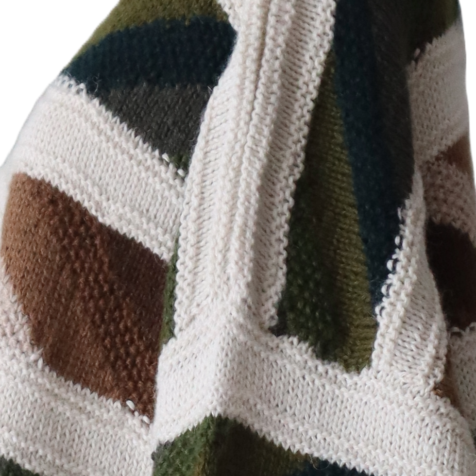 Women's alpaca cardigan Hand-Knitted Intarsia oversized with striped pattern. Made in Peru by PFL knitwear Women's alpaca cardigan Hand-Knitted Intarsia oversized with striped pattern. Made in Peru by PFL knitwear
