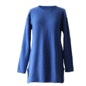 Women's sweater, in soft brushed alpaca blend, crew neck sweater. Made in Peru by PFL knitwear
