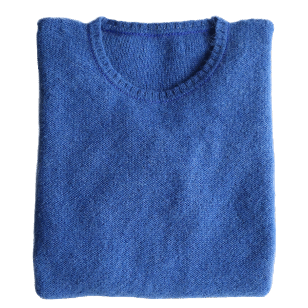 Women's sweater, in soft brushed alpaca blend, crew neck sweater. Made in Peru by PFL knitwear