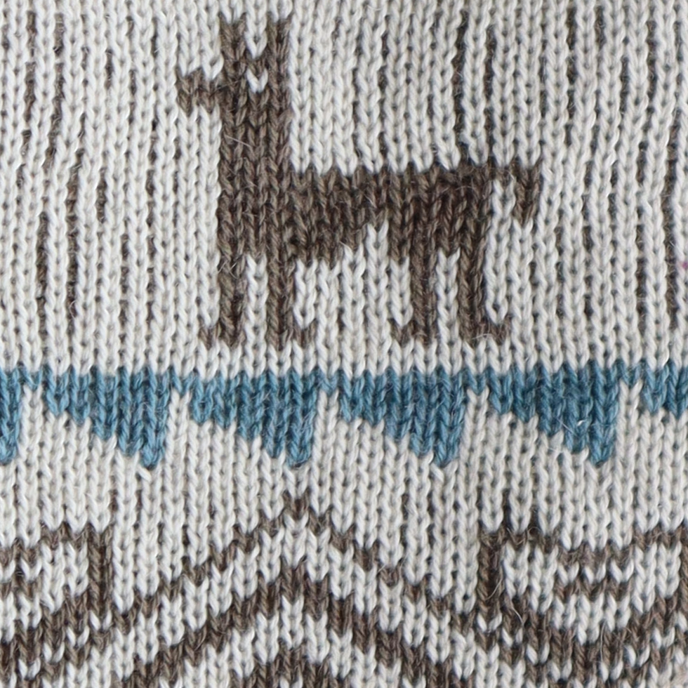 Unisex Sweater pullover baby alpaca blend handknitted with llama pattern, Made in Peru by PFL Knitwear Unisex Sweater pullover baby alpaca blend handknitted with llama pattern, Made in Peru by PFL Knitwear