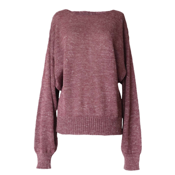 Women's sweater, with stitched embroidered detail on the back side. Made in Peru by PFL knitwear