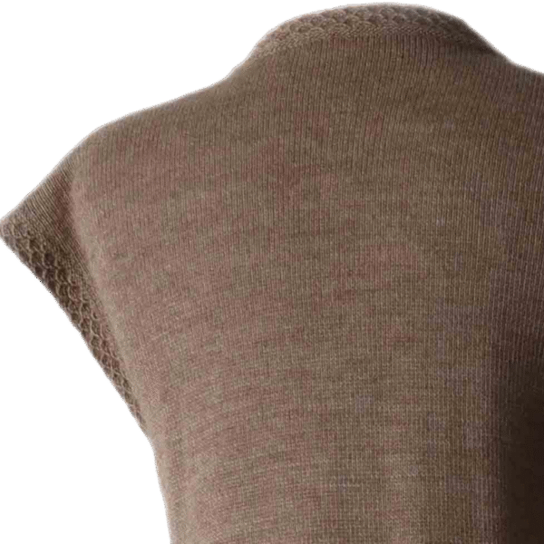 Women's alpaca sweater with short cap sleeves, crew or V-neck. Made in Peru by PFL knitwear