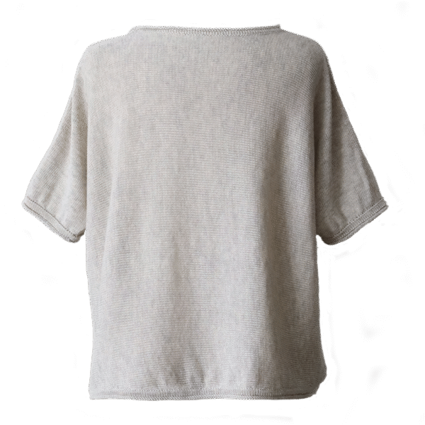 Women's alpaca sweater with 1/4 sleeves, boot-neck, crew neck, V-neck. Made in Peru by PFL knitwear