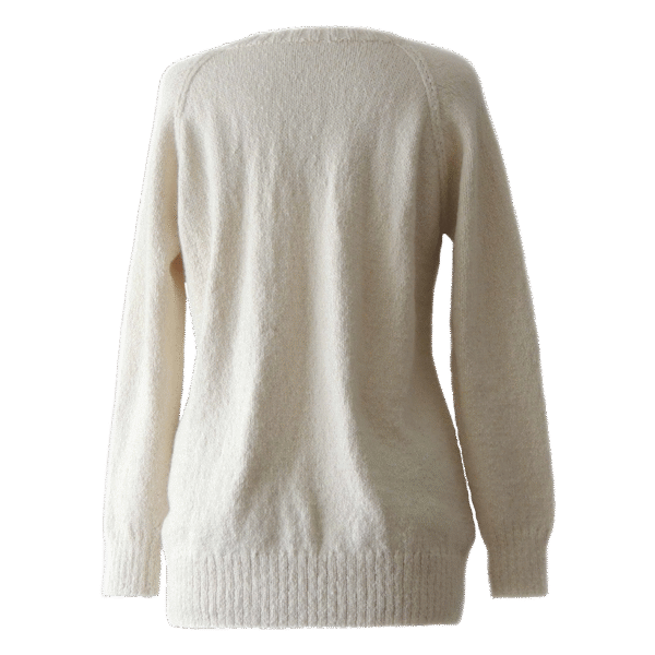 Sustainable women's sweater in a luxury blend of Eco Baby Alpaca and Pima Cotton. Made in Peru by PFL knitwear