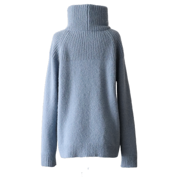Women's sweater with roll neck made in Luxurious soft natural yarn blend. Made in Peru by PFL knitwear