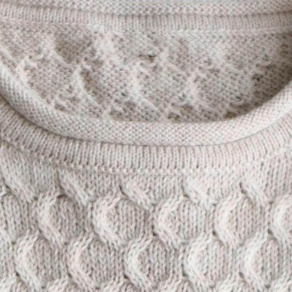 Women's sweater with all over cable pattern and roll edges. Made in Peru by PFL knitwear Women's sweater with all over cable pattern and roll edges. Made in Peru by PFL knitwear