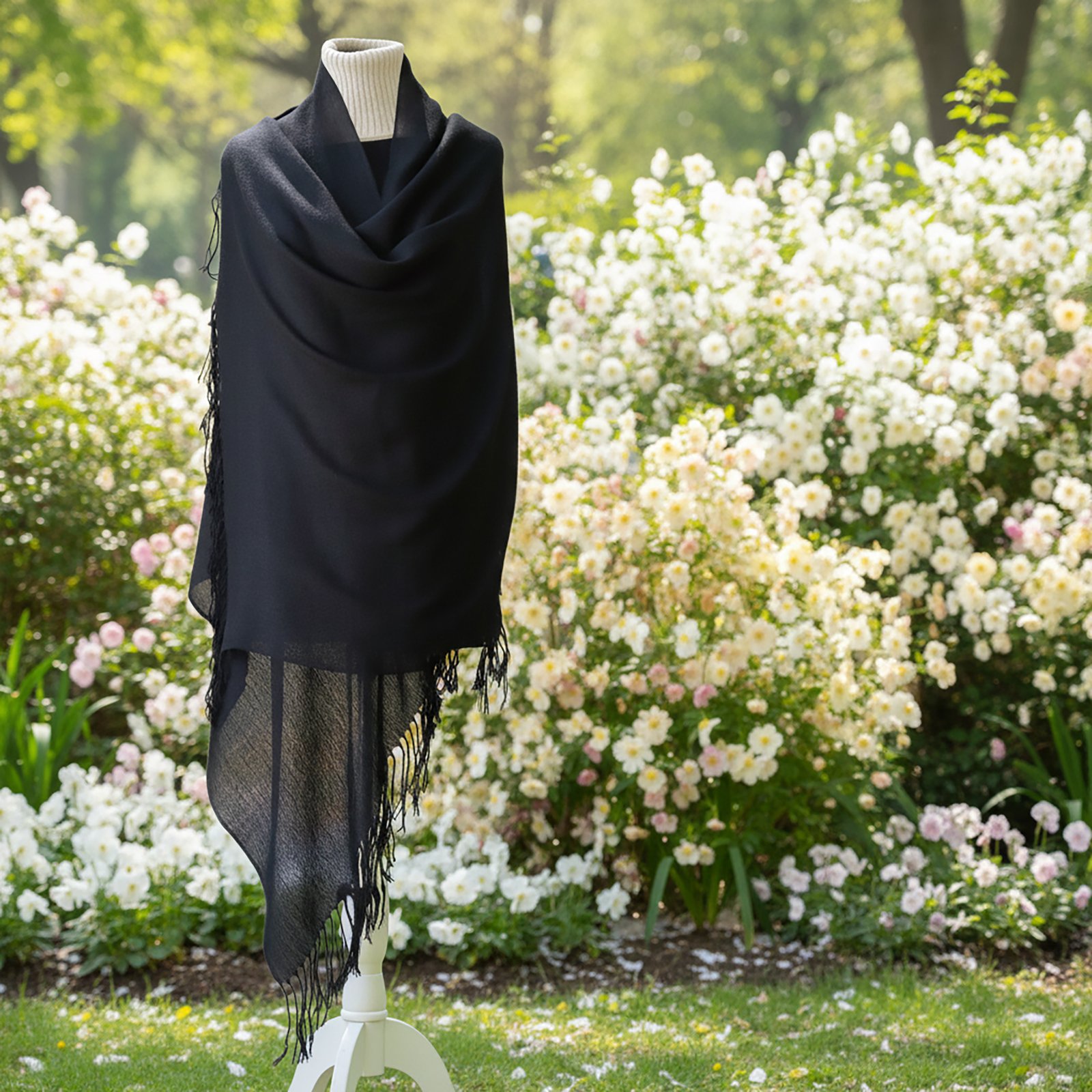 Women's shawl royal alpaca 100%, fine hand woven stole. made in Peru by PFL knitwear