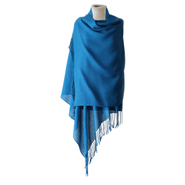 Women's shawl royal alpaca 100%, fine hand woven stole. Made in Peru by PFL knitwear