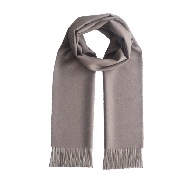 Unisex royal alpaca scarf, solid color blue with fringes. Made in Peru by PFL knitwear