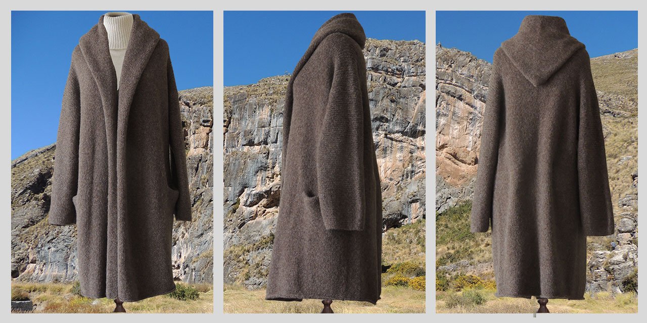 Luxury Alpaca Long Cardigans | capote coat for Women | AW 25 / 26 Wholesale Collection Made in Peru by PFL knitwear. Luxury Alpaca Long Cardigans | capote coat for Women | AW 25 / 26 Wholesale Collection Made in Peru by PFL knitwear.
