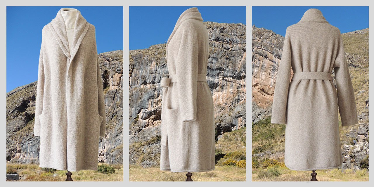 Luxury Alpaca Long Cardigans | capote coat for Women | AW 25 / 26 Wholesale Collection Made in Peru by PFL knitwear. Luxury Alpaca Long Cardigans | capote coat for Women | AW 25 / 26 Wholesale Collection Made in Peru by PFL knitwear.