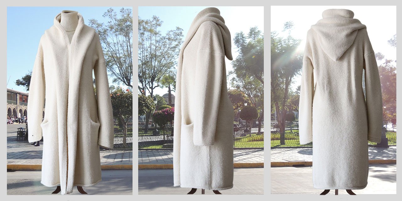 Luxury Baby Alpaca Long Cardigans | capote coat for Women | AW 25 /26 Wholesale Collection Made in Peru by PFL knitwear Luxury Baby Alpaca Long Cardigans | capote coat for Women | AW 25 /26 Wholesale Collection Made in Peru by PFL knitwear