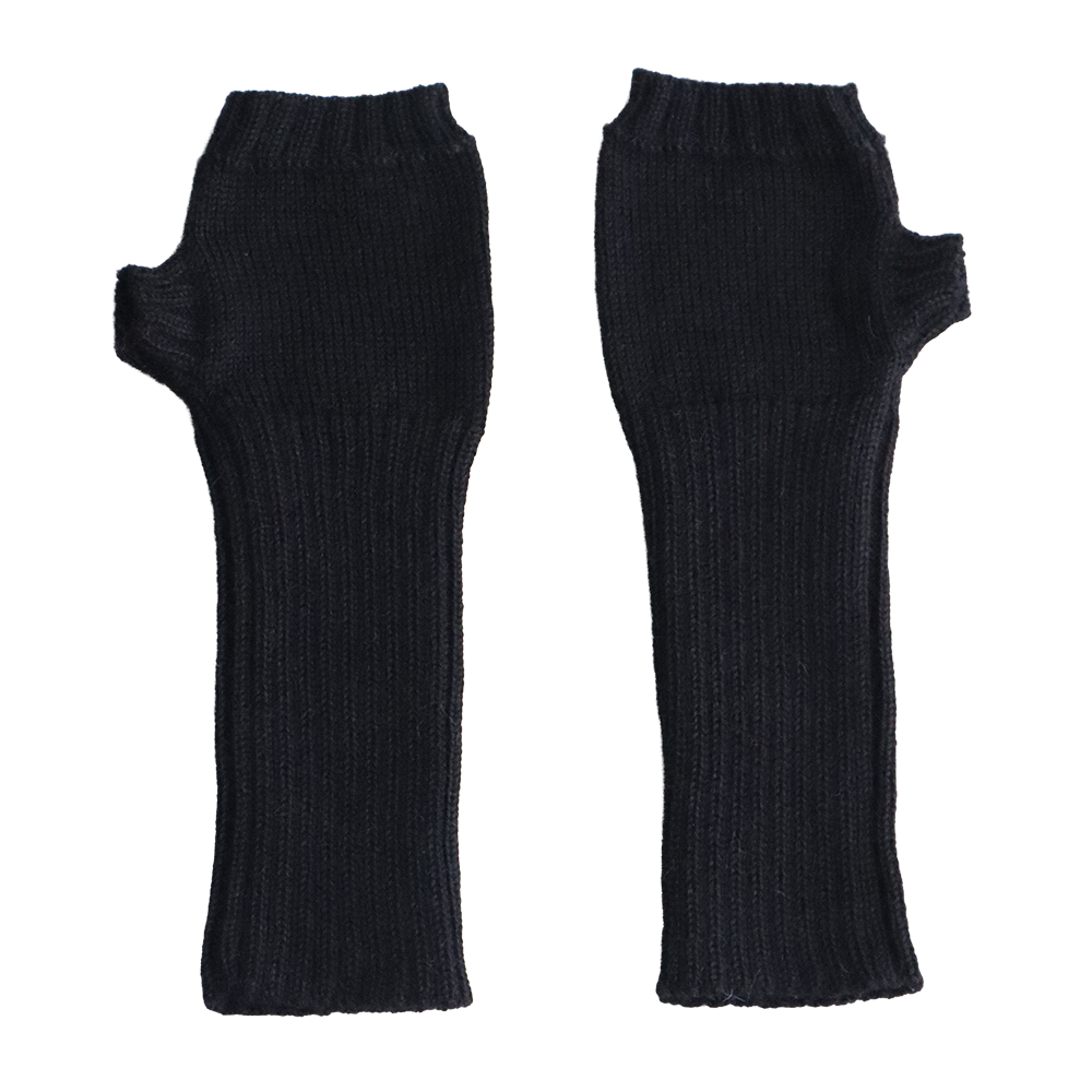 Women gloves, long fingerless alpaca gloves, hand knitted wrist warmers, arm warmers Made in Peru by PFL knitwear