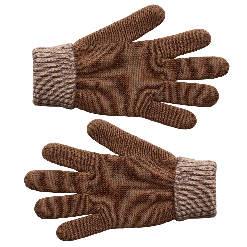 Unisex reversible alpaca gloves, double knitted extra winter warm. made in Peru by PFL knitwear