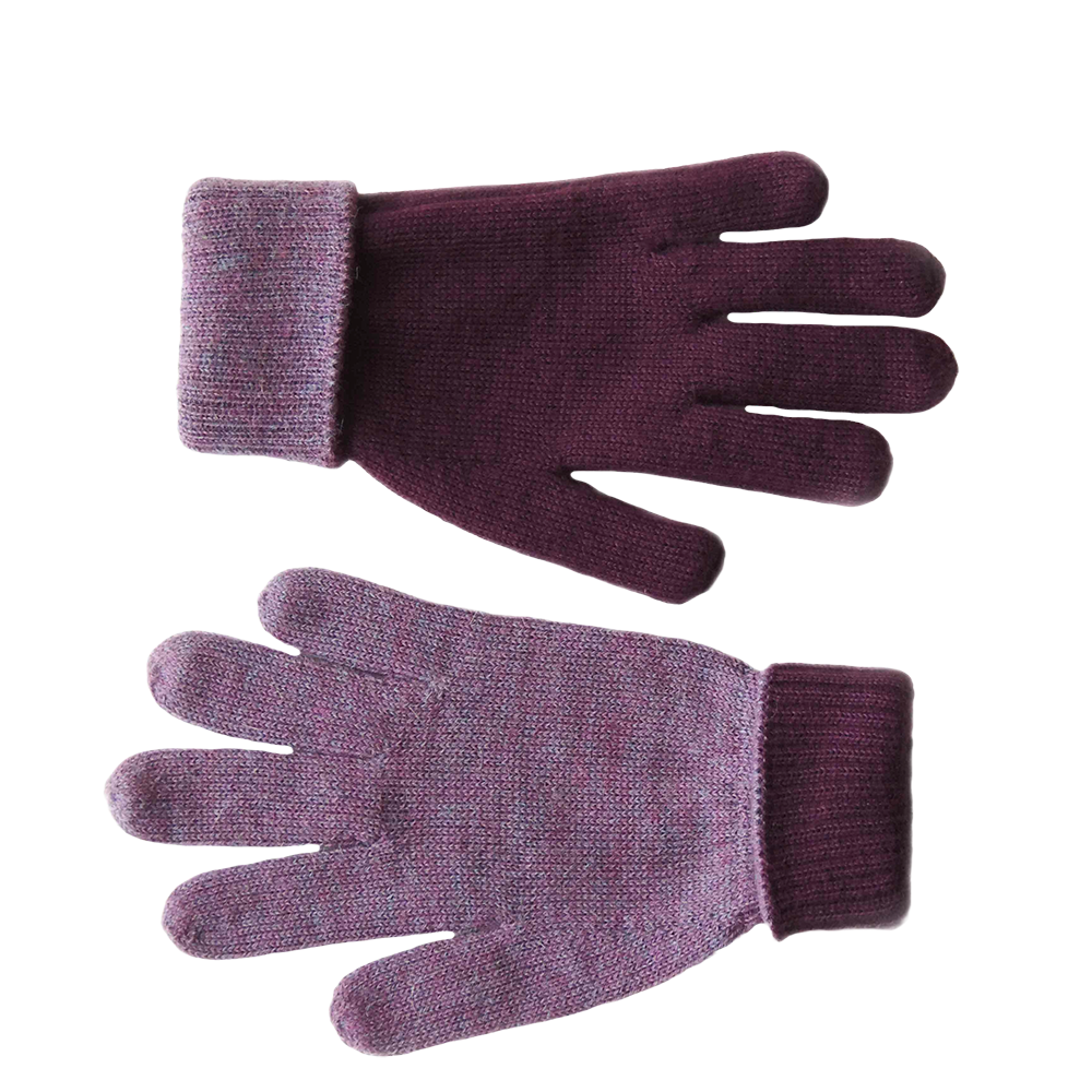 Unisex reversible alpaca gloves, double knitted extra winter warm. made in Peru by PFL knitwear
