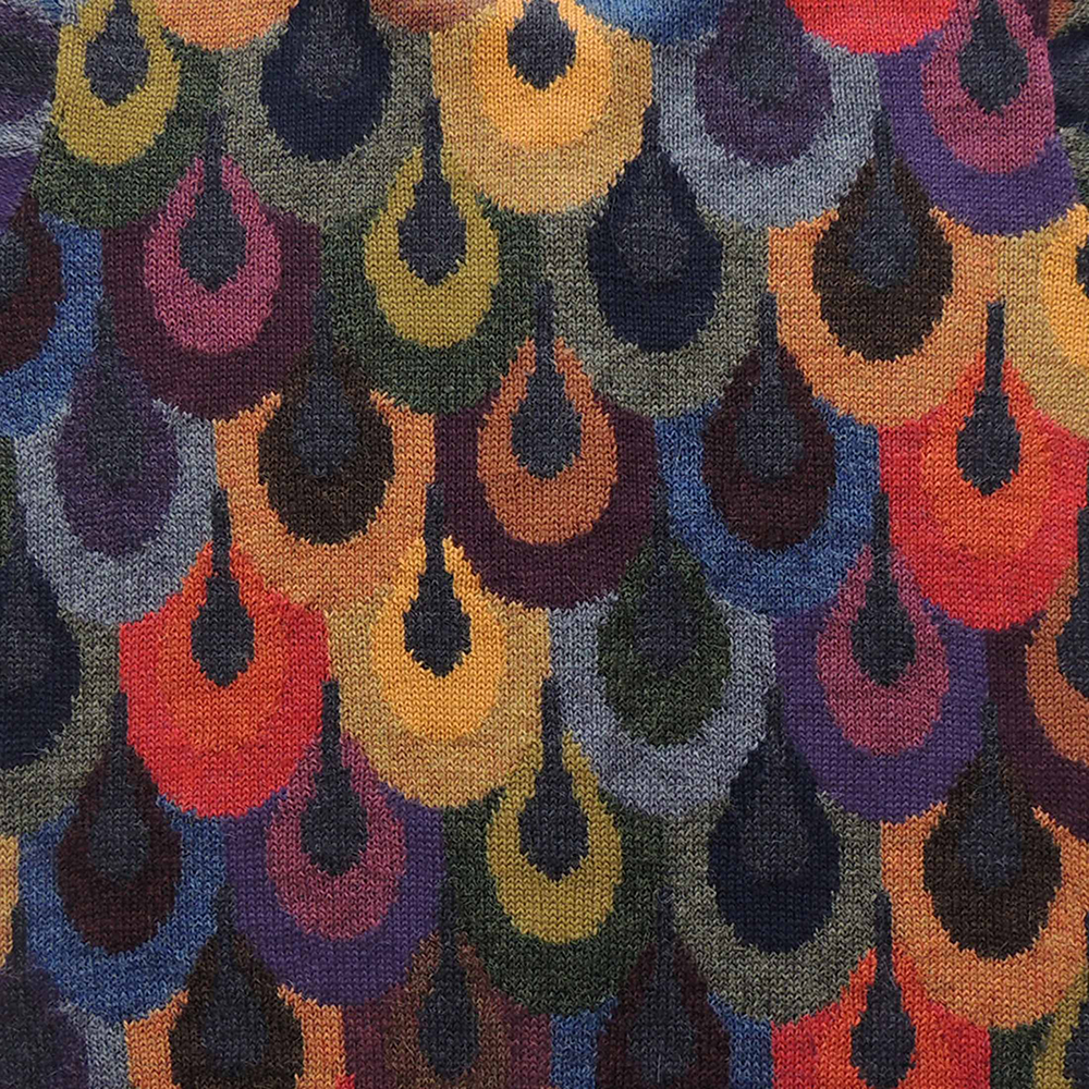 Women's alpaca cardigan peacock, multicolor Intarsia knitted with all over pattern. Made in Peru By PFL knitwear Women's alpaca cardigan peacock, multicolor Intarsia knitted with all over pattern. Made in Peru By PFL knitwear