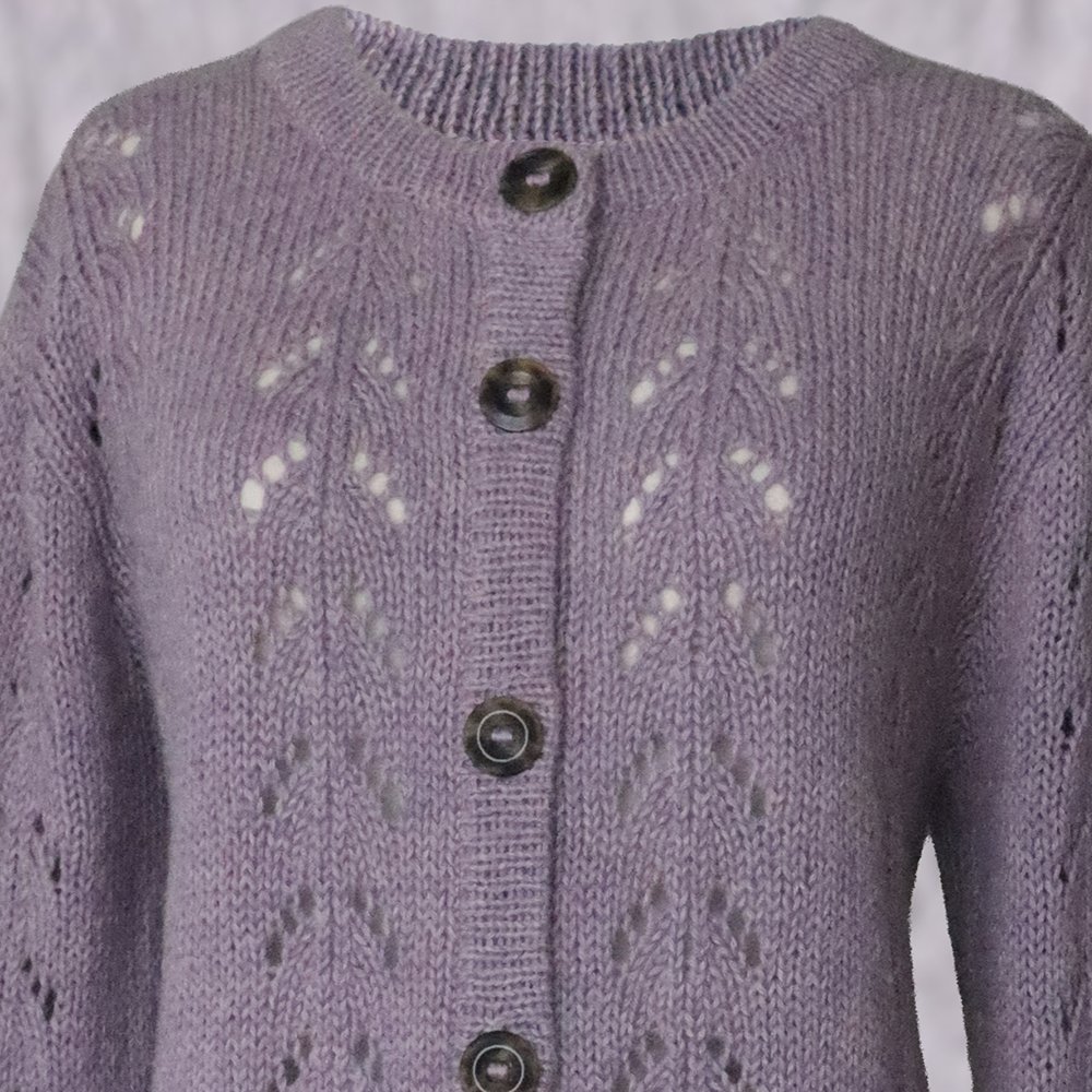 Pflknitwear.com/b2/ Cardigan baby alpaca, vest with button closure with knitted-in pattern Pflknitwear.com/b2/ Cardigan baby alpaca, vest with button closure with knitted-in pattern