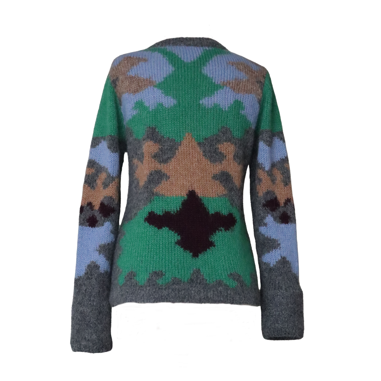 pflknitwear.com/b2b/ Women's Suri Alpaca Intarsia Cardigan "Mariam" Hand-Knitted Multi-Color Luxury Knitwear. pflknitwear.com/b2b/ Women's Suri Alpaca Intarsia Cardigan "Mariam" Hand-Knitted Multi-Color Luxury Knitwear.