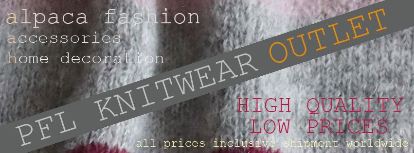 PFL KNITWEAR OUTLET alpaca fashion, accessories, home decoration high quality, low prices.