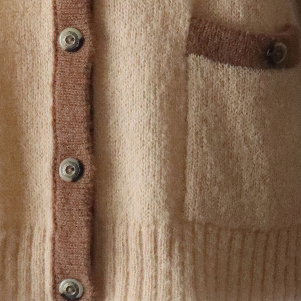 PFL Knitwear Cardigan hand knitted, warm, ultra soft, lightweight, luxury blend of baby alpaca / super kid mohair/ mulberry silk. PFL Knitwear Cardigan hand knitted, warm, ultra soft, lightweight, luxury blend of baby alpaca / super kid mohair/ mulberry silk.