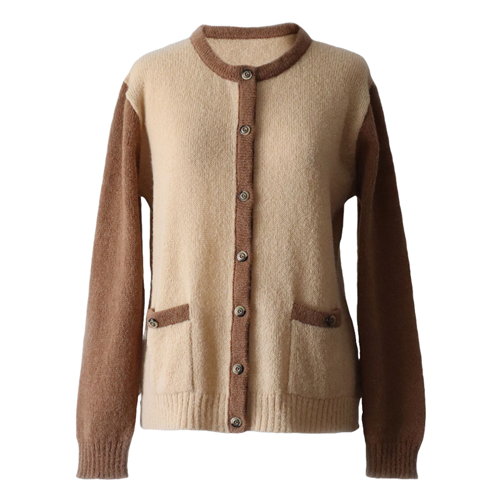 PFL Knitwear Cardigan hand knitted, warm, ultra soft, lightweight, luxury blend of baby alpaca / super kid mohair/ mulberry silk. PFL Knitwear Cardigan hand knitted, warm, ultra soft, lightweight, luxury blend of baby alpaca / super kid mohair/ mulberry silk.