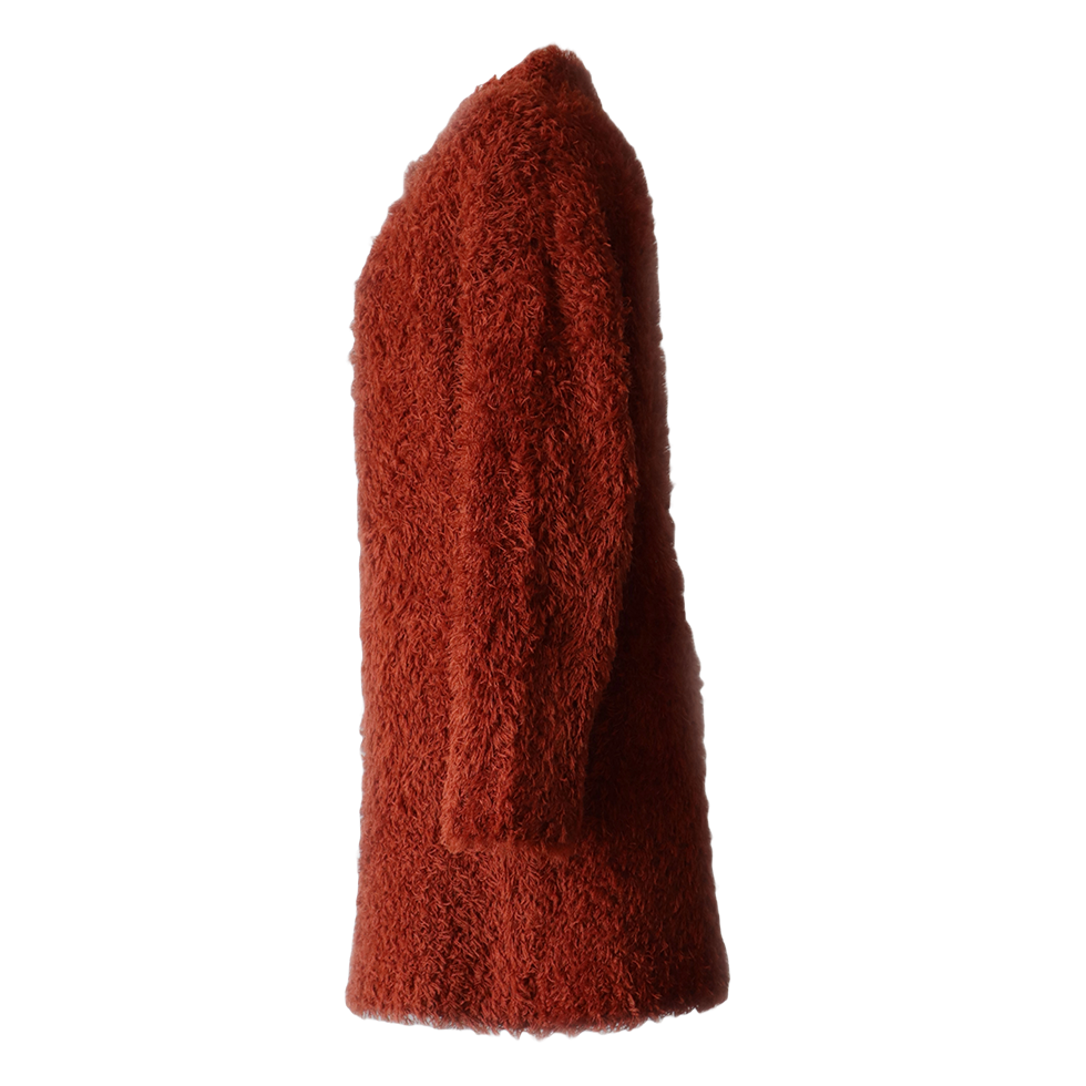 PFL Knitwear Women's cardigan coat, knitted in cozy fur alpaca blend, with button closure, length 33 inch / 82 cm PFL Knitwear Women's cardigan coat, knitted in cozy fur alpaca blend, with button closure, length 33 inch / 82 cm