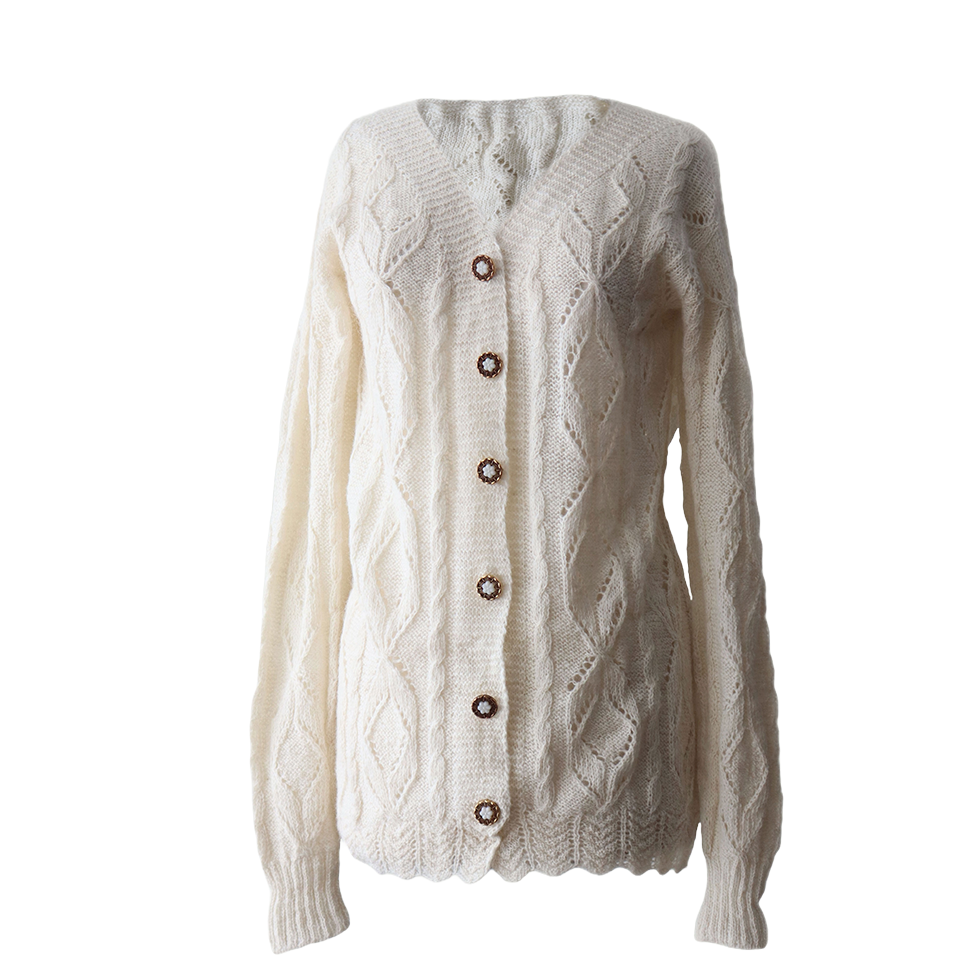 PFL knitwear Women's cardigan alpaca rustic 100%, alpaca vest hand knitted with button closure. cream white, natural color PFL knitwear Women's cardigan alpaca rustic 100%, alpaca vest hand knitted with button closure. cream white, natural color