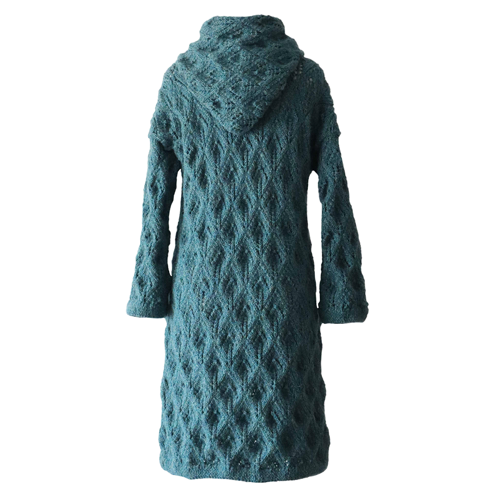 PFL knitwear Women's cardigan hand crocheted from soft alpaca yarn (93%) PFL knitwear Women's cardigan hand crocheted from soft alpaca yarn (93%)