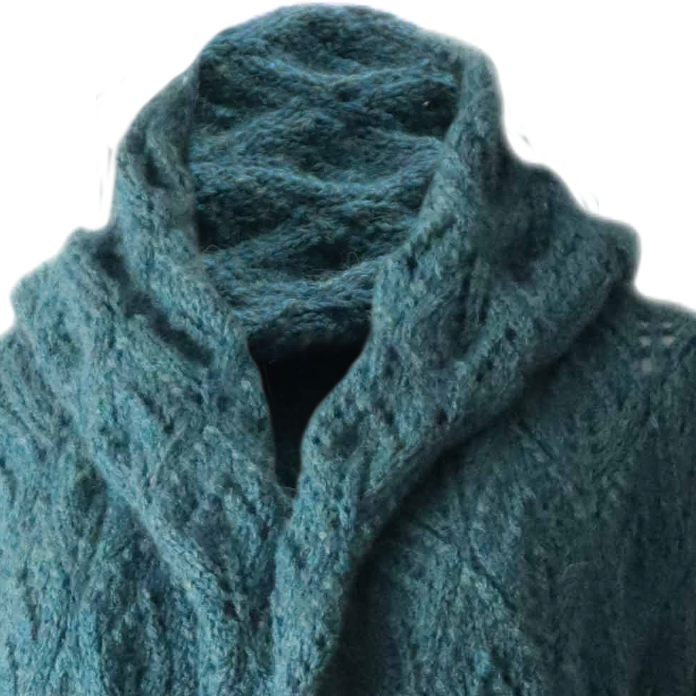 PFL knitwear Women's cardigan hand crocheted from soft alpaca yarn (93%) PFL knitwear Women's cardigan hand crocheted from soft alpaca yarn (93%)