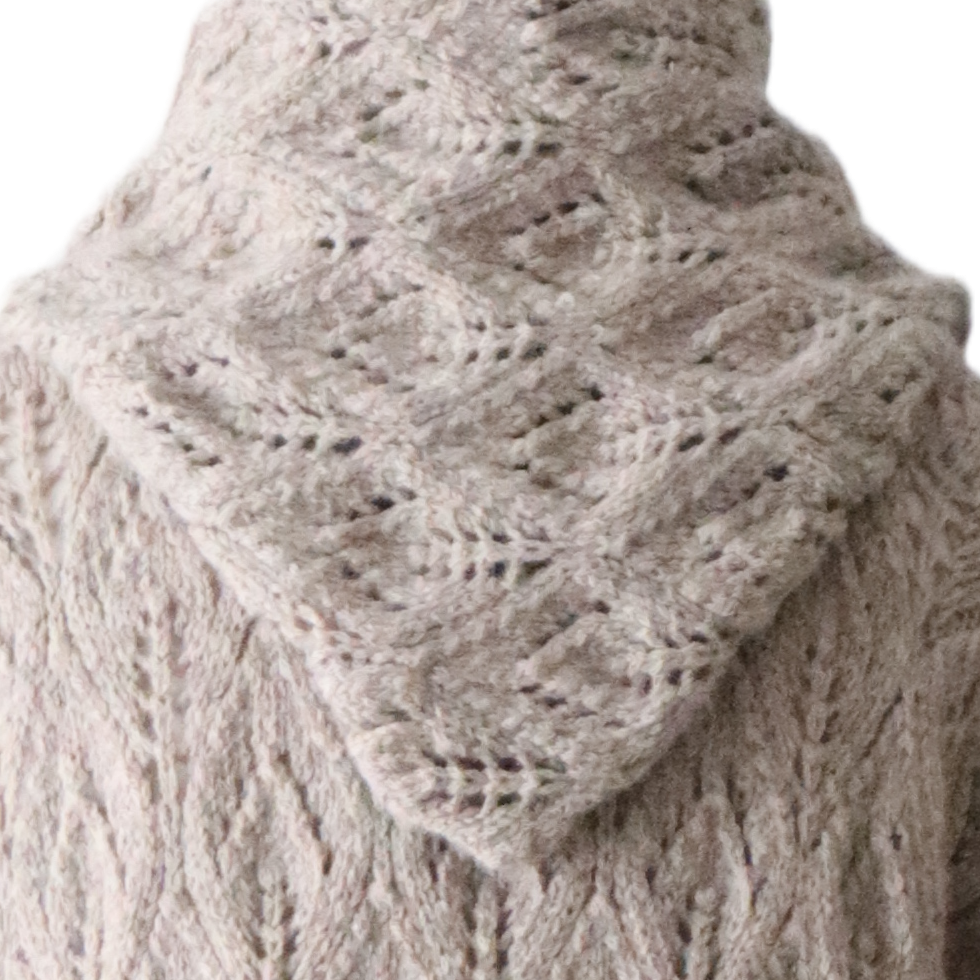 PFL knitwear Women's cardigan hand crocheted from soft alpaca yarn (60%) PFL knitwear Women's cardigan hand crocheted from soft alpaca yarn (60%)