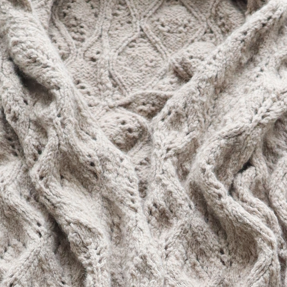 PFL knitwear Women's cardigan hand crocheted from soft alpaca yarn (60%) PFL knitwear Women's cardigan hand crocheted from soft alpaca yarn (60%)