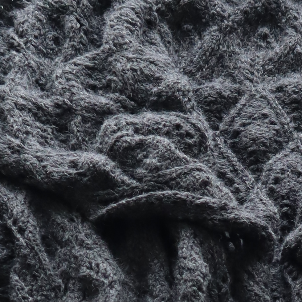 PFL knitwear Women's cardigan hand crocheted from soft alpaca yarn (60%) PFL knitwear Women's cardigan hand crocheted from soft alpaca yarn (60%)