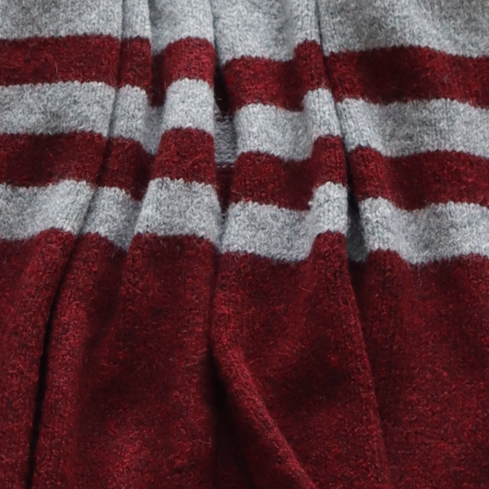 PFL Knitwear Capote Coat alpaca, felted 3 color striped, 44inch / 110 cm PFL Knitwear Capote Coat alpaca, felted 3 color striped, 44inch / 110 cm